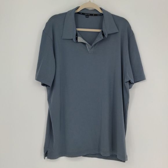 Public Rec Men's Pima Cotton Blue Polo Short Sleeve Shirt Size 2XL Golf Athletic - Picture 1 of 12